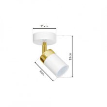 Wall lamp JOKER WHITE/GOLD 1xGU10