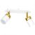 Ceiling  lamp JOKER WHITE/GOLD 2xGU10
