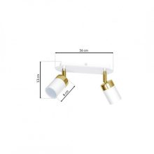 Ceiling  lamp JOKER WHITE/GOLD 2xGU10