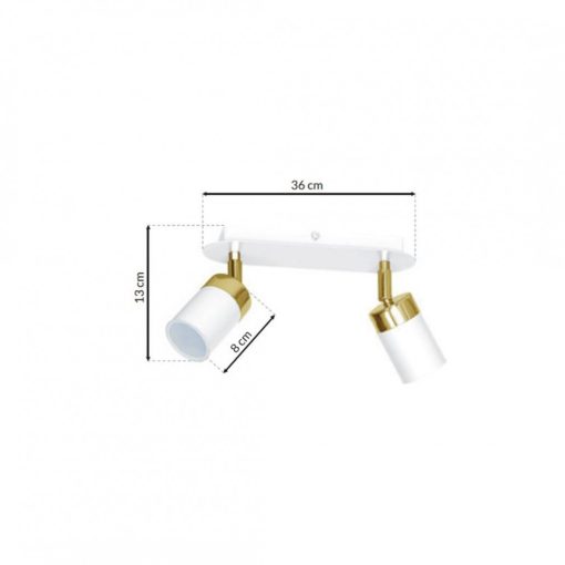 Ceiling  lamp JOKER WHITE/GOLD 2xGU10