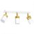 Ceiling  lamp JOKER WHITE/GOLD 3xGU10