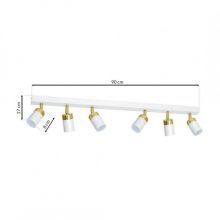 Ceiling  lamp JOKER WHITE/GOLD 6xGU10