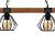 Pendant lamp ULF BLACK/WOOD 2xE27