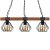 Pendant lamp ULF BLACK/WOOD 3xE27