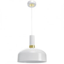 Pendant lamp MALMO WHITE/GOLD 1xE27