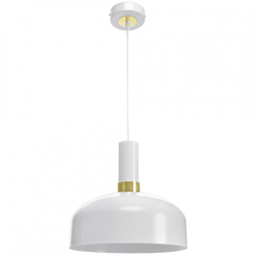 Pendant lamp MALMO WHITE/GOLD 1xE27
