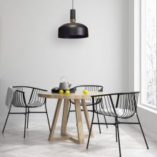 Pendant lamp MALMO BLACK/GOLD 1xE27