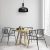 Pendant lamp MALMO BLACK/GOLD 1xE27