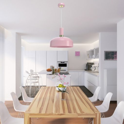 Pendant lamp MALMO PINK 1xE27