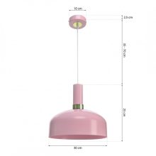 Pendant lamp MALMO PINK 1xE27