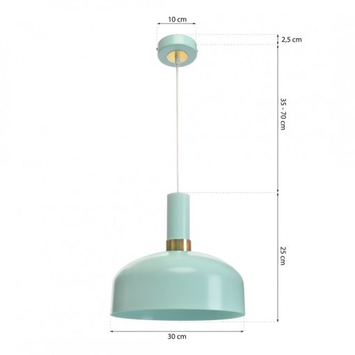Pendant lamp MALMO MINT 1xE27