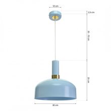 Pendant lamp MALMO BLUE 1xE27
