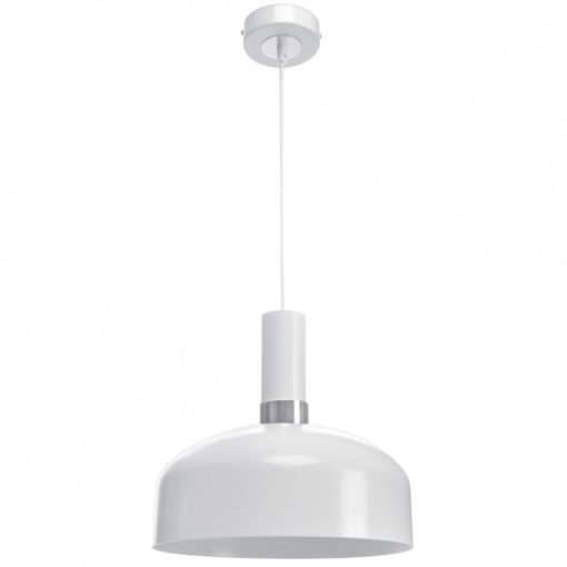 Pendant lamp MALMO WHITE/CHROME 1xE27