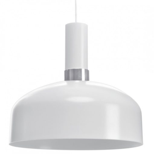 Pendant lamp MALMO WHITE/CHROME 1xE27