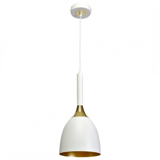 Pendant lamp CLARK WHITE/GOLD 1xE27