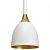 Pendant lamp CLARK WHITE/GOLD 1xE27