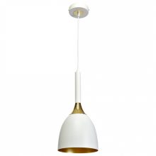 Pendant lamp CLARK WHITE/GOLD 1xE27