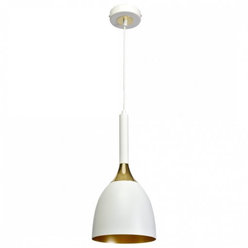 Pendant lamp CLARK WHITE/GOLD 1xE27