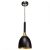 Pendant lamp CLARK BLACK/GOLD 1xE27