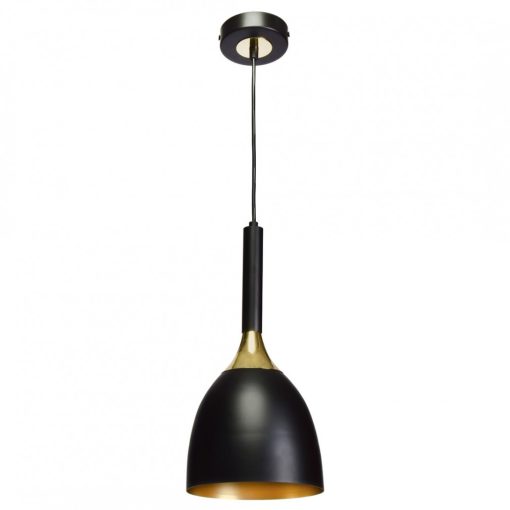 Pendant lamp CLARK BLACK/GOLD 1xE27