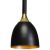 Pendant lamp CLARK BLACK/GOLD 1xE27