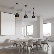 Pendant lamp CLARK BLACK/GOLD 1xE27