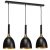 Pendant lamp CLARK BLACK/GOLD 3xE27