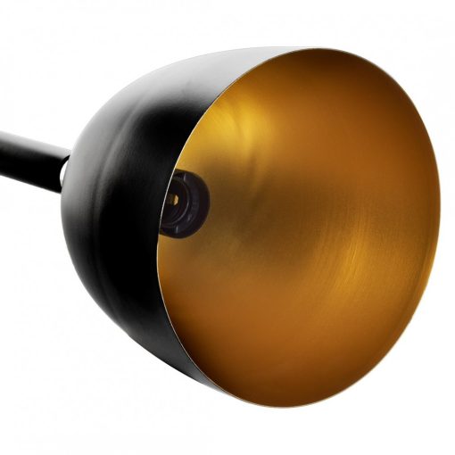 Pendant lamp CLARK BLACK/GOLD 3xE27