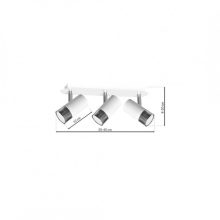 Ceiling  lamp DANI WHITE/CHROME 3xGU10