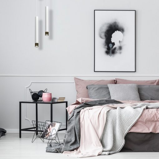 Pendant lamp DANI WHITE/CHROME 1xGU10
