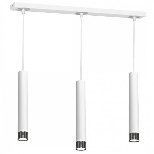 Pendant lamp DANI WHITE/CHROME 3xGU10