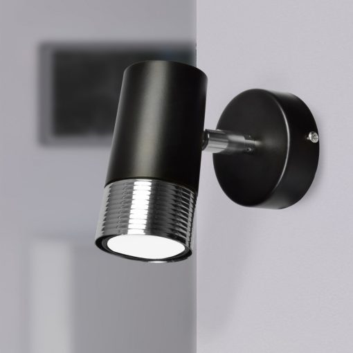 Wall lamp DANI BLACK/CHROME 1xGU10