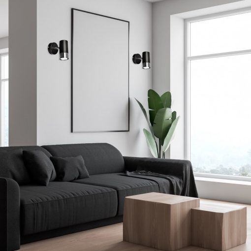 Wall lamp DANI BLACK/CHROME 1xGU10