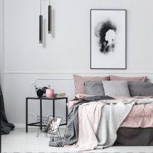 Pendant lamp DANI BLACK/CHROME 1xGU10