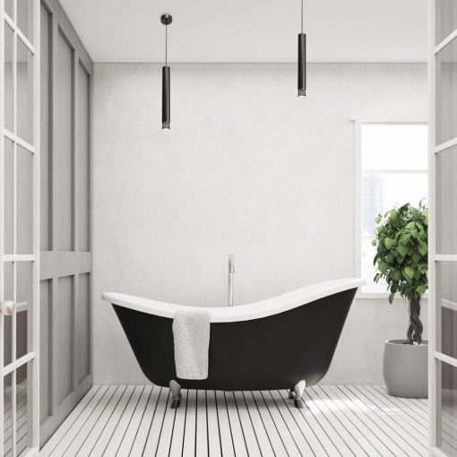 Pendant lamp DANI BLACK/CHROME 1xGU10