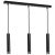 Pendant lamp DANI BLACK/CHROME 3xGU10