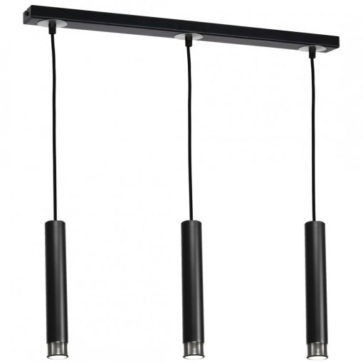 Pendant lamp DANI BLACK/CHROME 3xGU10