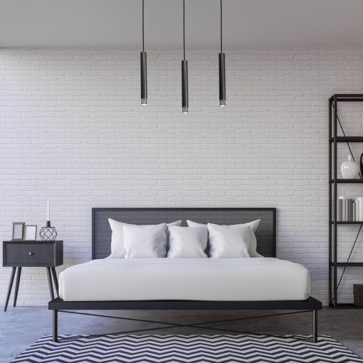 Pendant lamp DANI BLACK/CHROME 3xGU10