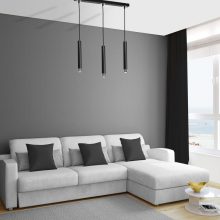 Pendant lamp DANI BLACK/CHROME 3xGU10