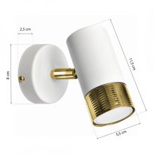 Wall lamp DANI WHITE/GOLD 1xGU10