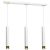 Pendant lamp DANI WHITE/GOLD 3xGU10