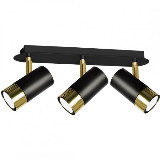 Ceiling  lamp DANI BLACK/GOLD 3xGU10