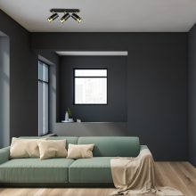 Ceiling  lamp DANI BLACK/GOLD 3xGU10