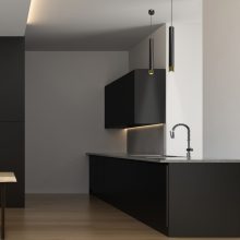 Pendant lamp DANI BLACK/GOLD 1xGU10