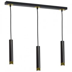 Pendant lamp DANI BLACK/GOLD 3xGU10