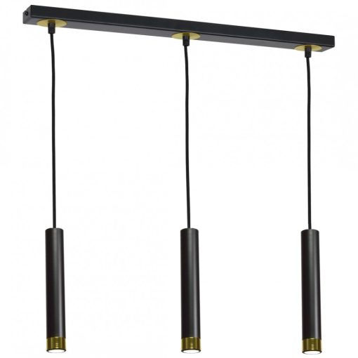 Pendant lamp DANI BLACK/GOLD 3xGU10