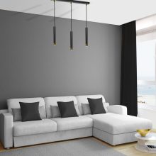 Pendant lamp DANI BLACK/GOLD 3xGU10
