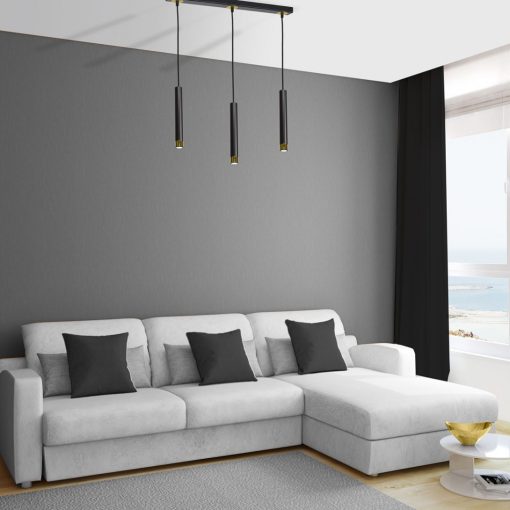 Pendant lamp DANI BLACK/GOLD 3xGU10