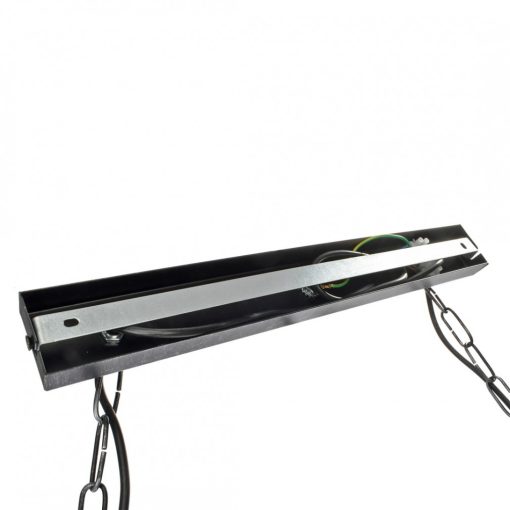 Pendant lamp FARO BLACK/WOOD 2xE27