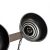 Pendant lamp FARO BLACK/WOOD 3xE27